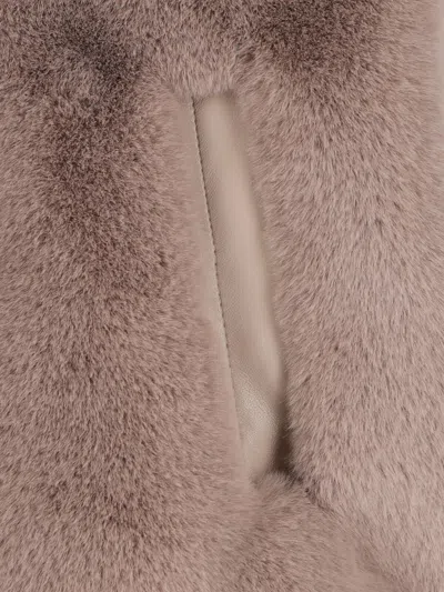 Pinko 'deyn' Fur-effect Vest In Brown