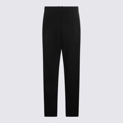 Saint Laurent Black Wool Pants In Black