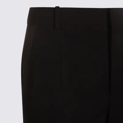 Saint Laurent Black Wool Pants In Black