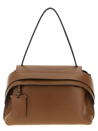 Tod's Medium Shoulder Bag Structured Shape In Brown
