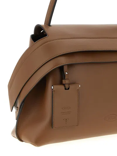 Tod's Medium Shoulder Bag Structured Shape In Brown