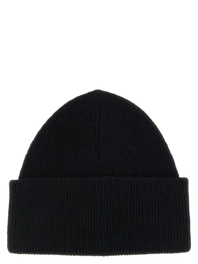 Mm6 Maison Margiela Ribbed Beanie With Logo Tag