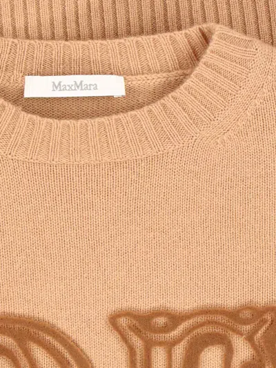 Max Mara Fido Wool And Cashmere Jumper In Brown