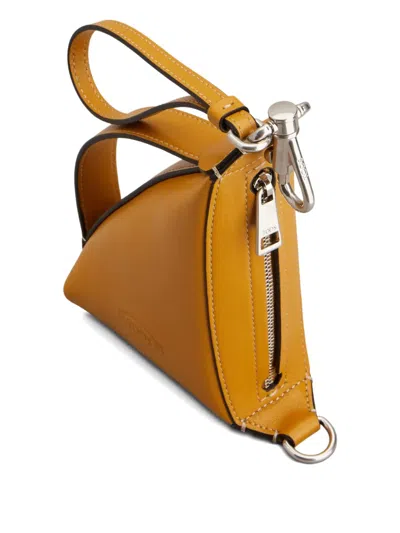 Tod's Triangular Leather Purse In Brown