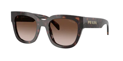 Prada Woman Sunglasses Pr C04s In Brown