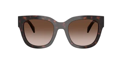 Prada Woman Sunglasses Pr C04s In Brown