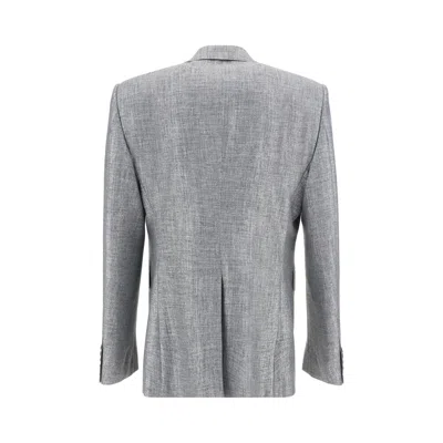 Alexander Mcqueen Men Blazer Jacket In Gray