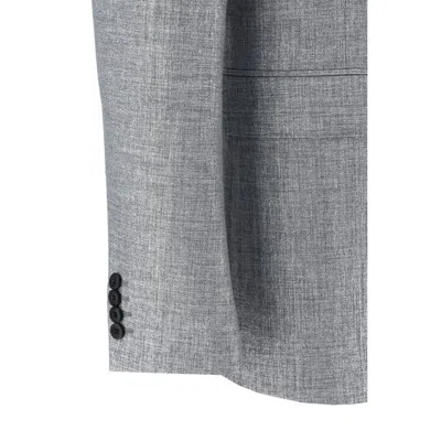 Alexander Mcqueen Men Blazer Jacket In Gray
