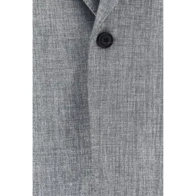Alexander Mcqueen Men Blazer Jacket In Gray