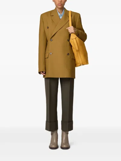 双排扣羊毛夹克