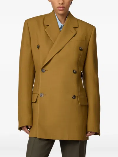 双排扣羊毛夹克