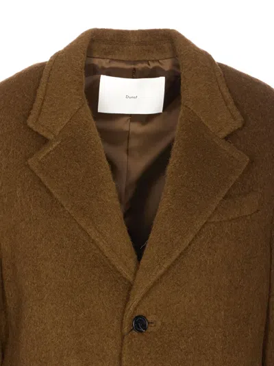 Dunst Brown Jacket With Frontal Buttons Closure In Brown