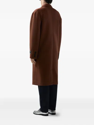 Gcds Doppelreihiger Mantel In Brown