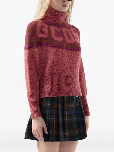 Gcds Strickpullover Mit Rollkragen In Red