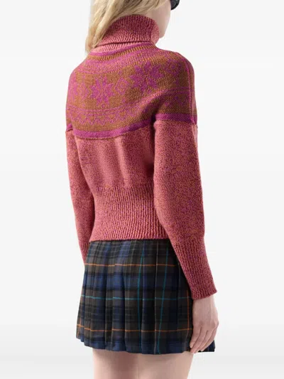 Gcds Strickpullover Mit Rollkragen In Red