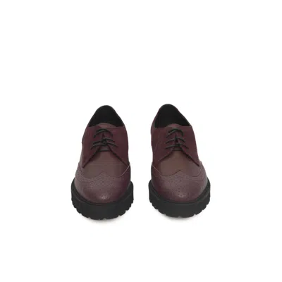 Cerruti 1881 Burgundy Cowhide Women Loafer In Burgundy