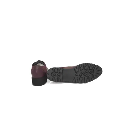 Cerruti 1881 Burgundy Cowhide Women Loafer In Burgundy