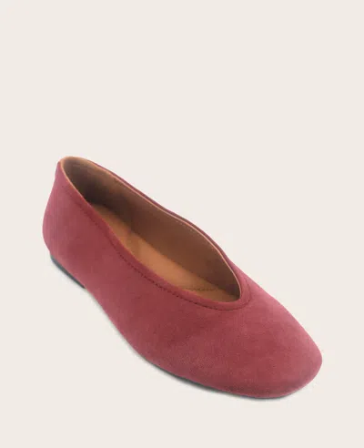 Gentle Souls - Willow Suede Ballet Flat In Burgundy