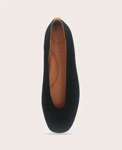 Gentle Souls - Willow Suede Ballet Flat In Black
