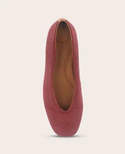 Gentle Souls - Willow Suede Ballet Flat In Burgundy