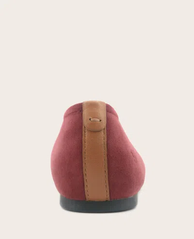 Gentle Souls - Willow Suede Ballet Flat In Burgundy