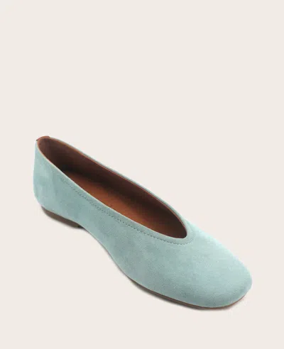 Gentle Souls - Willow Suede Ballet Flat In Blue