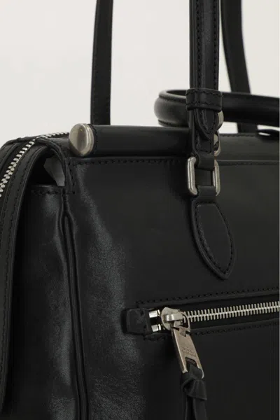 Dolce & Gabbana Vittoria Handbag With Top Handles And Strap In Black