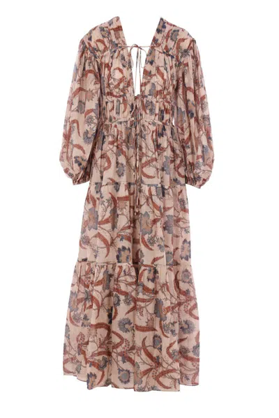 Zimmermann Dress In Brown