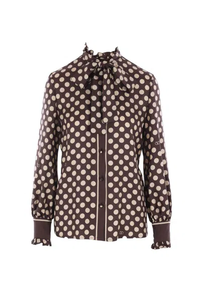 Valentino Garavani Shirts In Brown