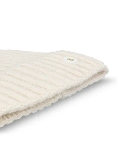 Bogner Pompom Logo Hat In White