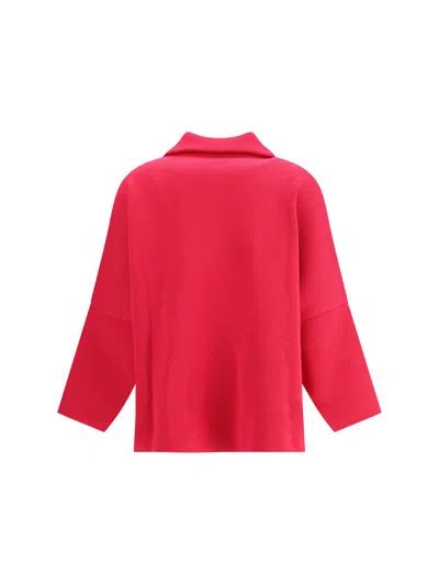 Ella Knitted Jacket In Red