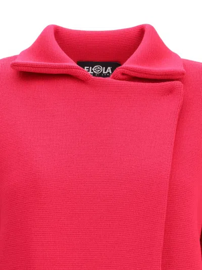 Ella Knitted Jacket In Red