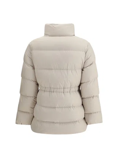 Moncler Down Jackets In Neutral