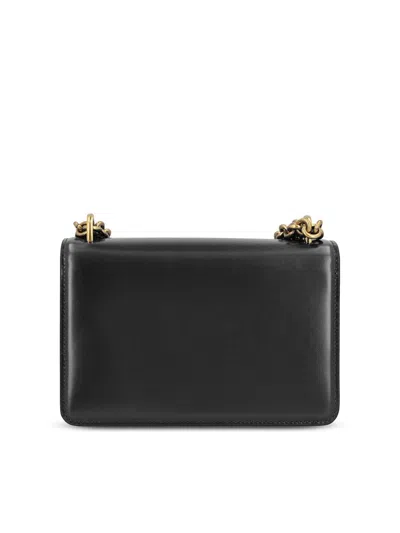 Valentino Garavani Vain Leather Crossbody Bag In Black