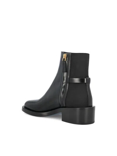 Valentino Garavani Vlogo Signature Calfskin Ankle Boot 30mm In Black