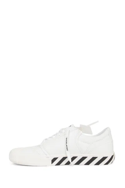 Off-white Low-top Sneakers With Graphic Arrow Detailing In White
