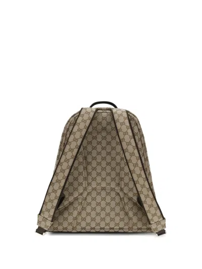 Gucci Fabric Backpack Featuring Adjustable Straps In Neutral