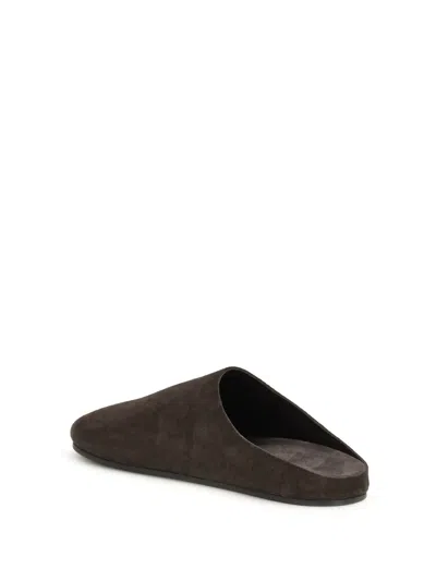 The Row Hudson Round-toe Mules In Brown