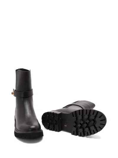 Twinset Twin-set Black Polyurethane Boots In Black