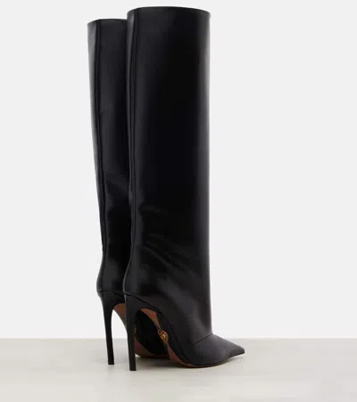 Dolce & Gabbana Women Black Leather Devotion Boots In Black