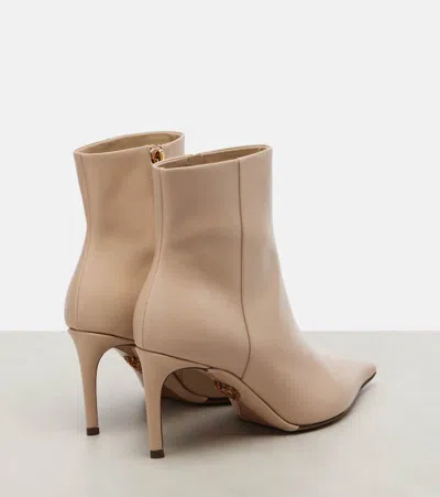 Dolce & Gabbana 75mm Pointed-toe Zip Boots In White