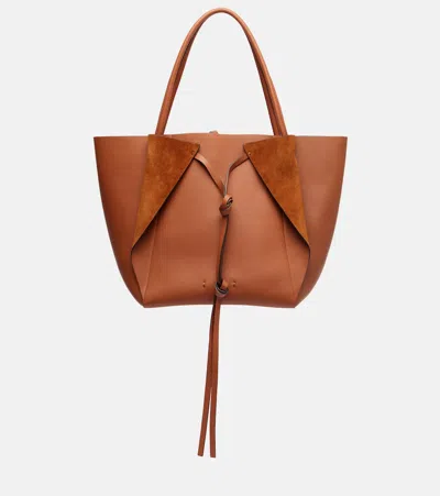 Gabriela Hearst Marija Tote Bag In Cognac Nappa Leather In Brown