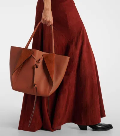 Gabriela Hearst Marija Tote Bag In Cognac Nappa Leather In Brown
