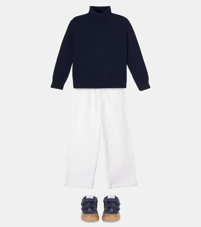 Il Gufo Cotton-blend Corduroy Pants In White