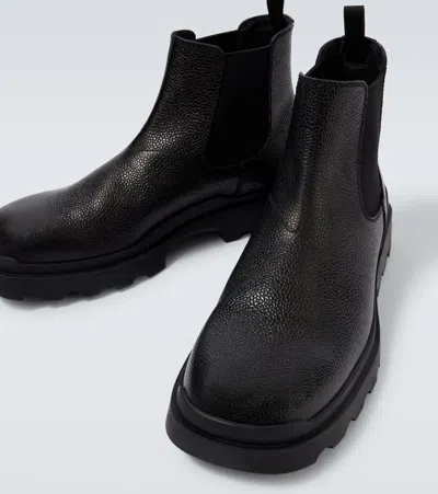 Prada Elastic-panelled Rubber-sole Boots In Black