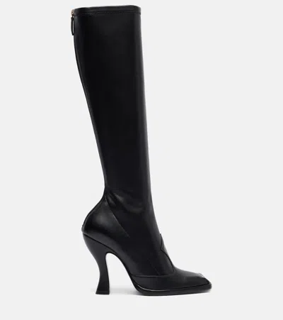 Etro Studded Leather Knee-high Boots In Black