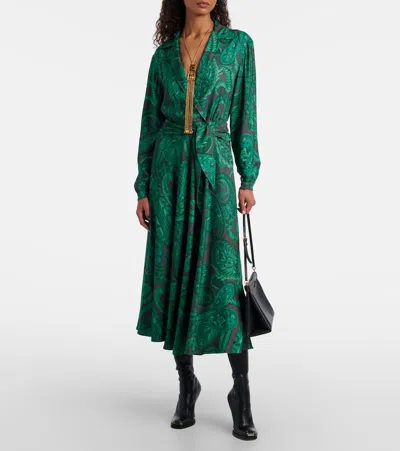 Etro Studded Leather Knee-high Boots In Black