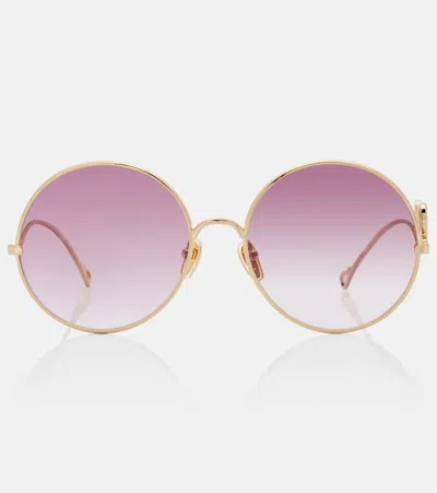 Chloé Iconic Round Sunglasses In Gold