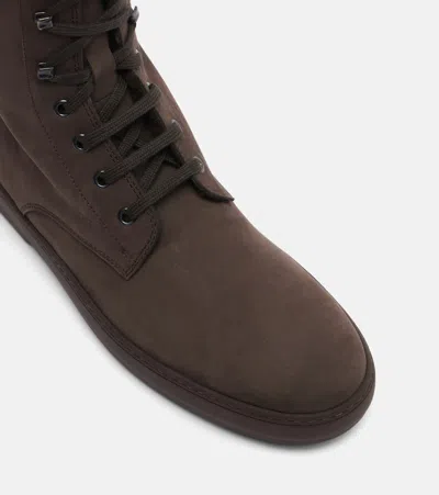 Tod's Ankle Boots High-top Silhouette In Brown