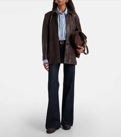 Tod's Ankle Boots High-top Silhouette In Brown